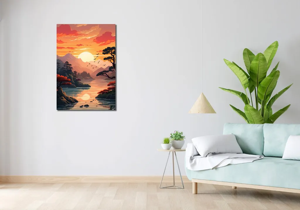 Image décorative 60x90 cm Ouest doré avec finitions premium or - 2