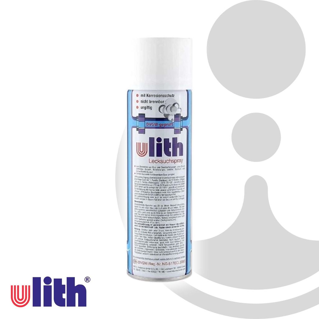 1x Ulith Lecksuchspray - 400 ml Dose - für Gase - DIN-DVGW zugelassen - 244001