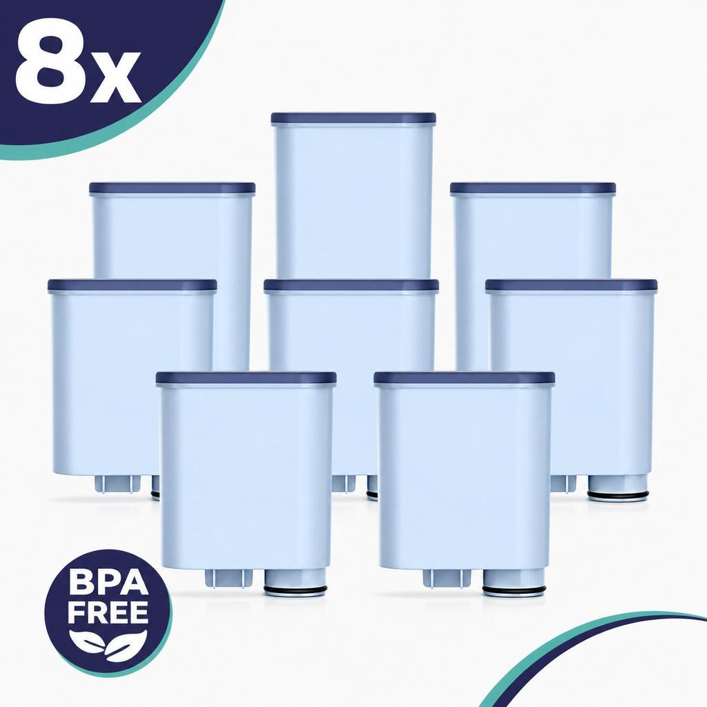 Wasserfilter für Philips AquaClean CA6903/10 CA6903/22-8 Stück Filterpatrone kompatibel mit Saeco Philips LatteGo Kaffeevollautomat - BPA-frei