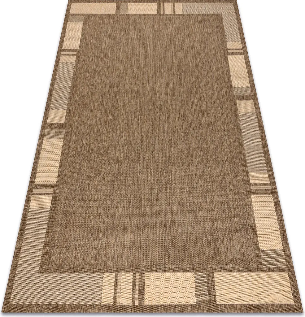 Tapis de salle à manger Floorlux sisal marron 200x290 facile à laver