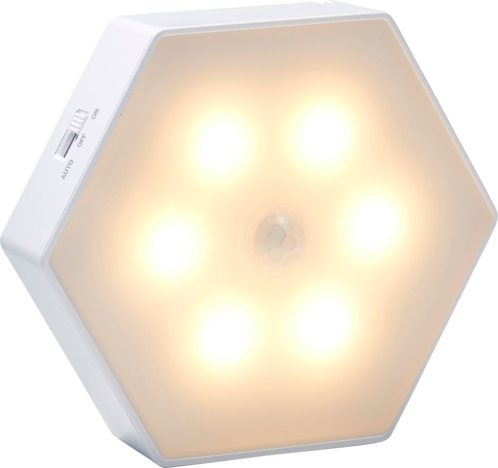 LED Batterie Sensorleuchte Schrankleuchte schöne warmweiße LEDs eingebauter Magnet 3000K Lichtfarbe