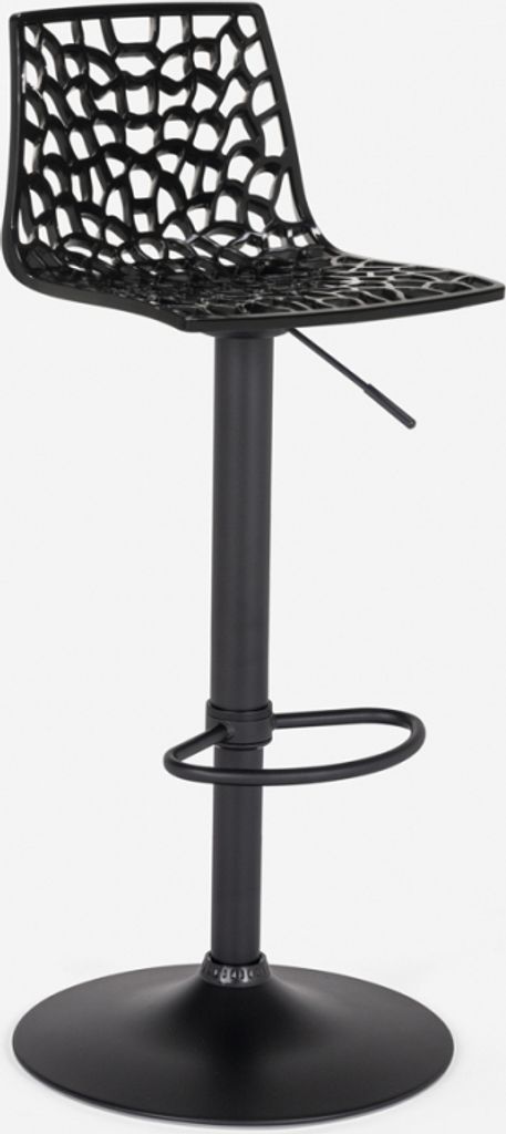 Verstellbarer Barhocker mit mattschwarzer Basis Grand Soleil Spider Matt - Schwarz
