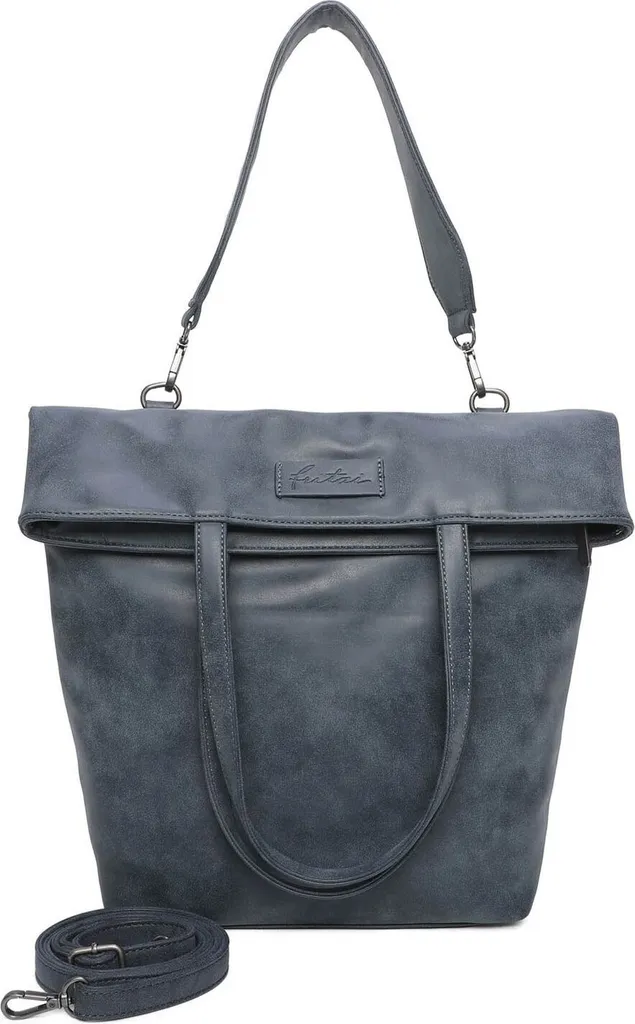 Sac à Épaule Vintage en Simili Cuir Bleu True Blue Fritzi aus Preußen