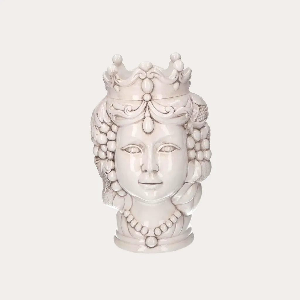 Vase Tête de Moro Femme : L'Artisanat Italien pour un Intérieur Chic