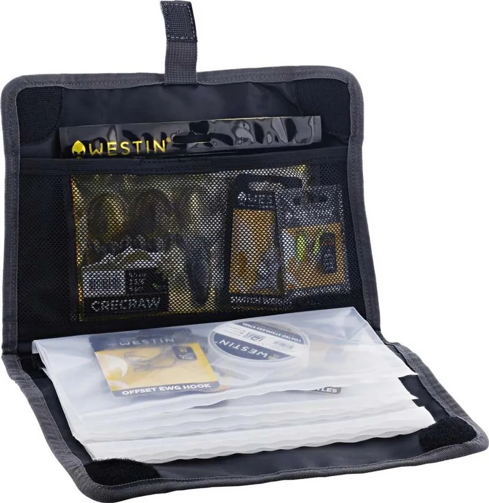Westin W4 Rig Wallet Medium Titanium Black - Trousse à Bas de Ligne Pro