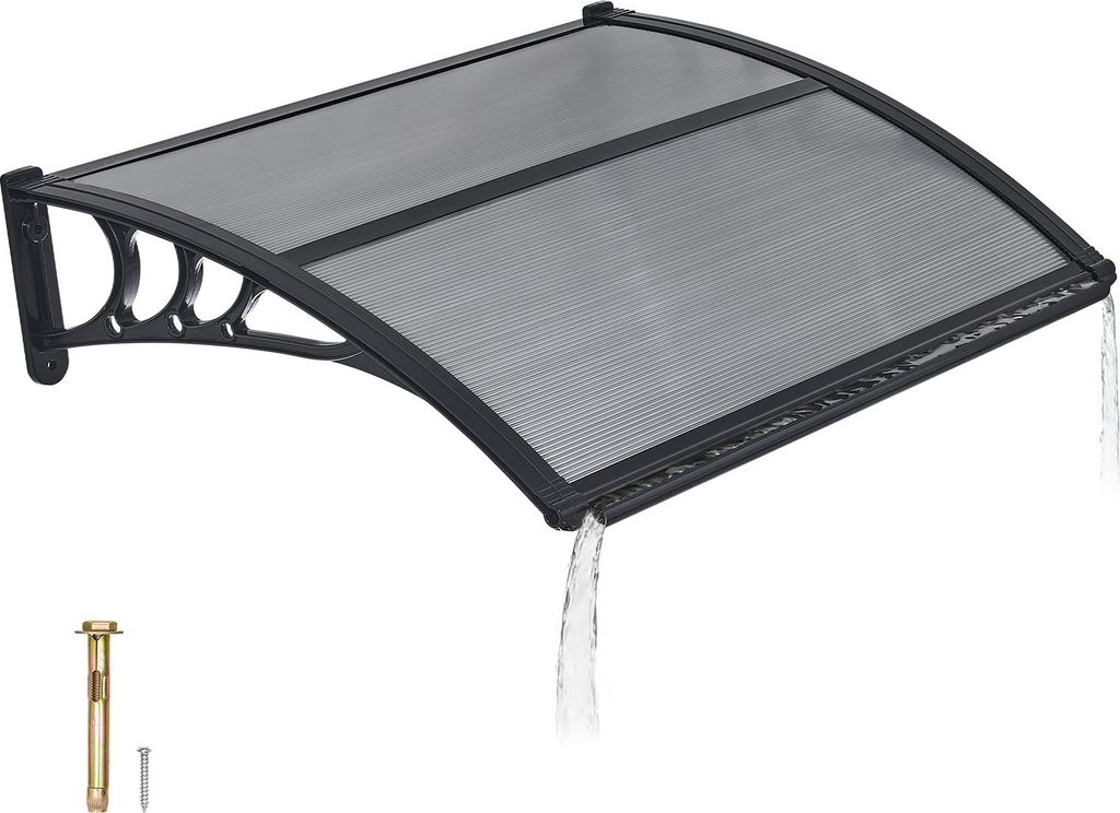 Auvent VEVOR pour porte d'entrée 755 x 1000 mm, auvent en Image du produit 