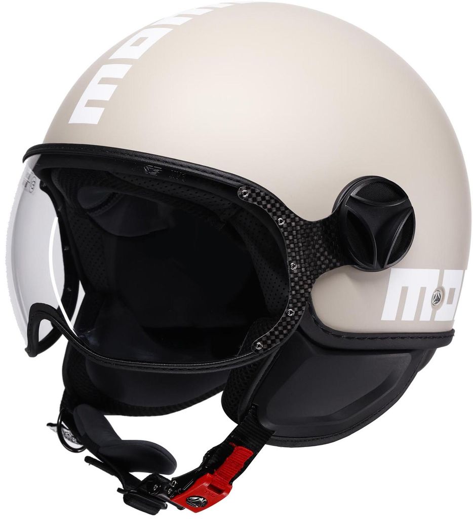 Casco jet MOMO FGTR Classic Candy, bianco opaco, taglia M Immagine del prodotto 