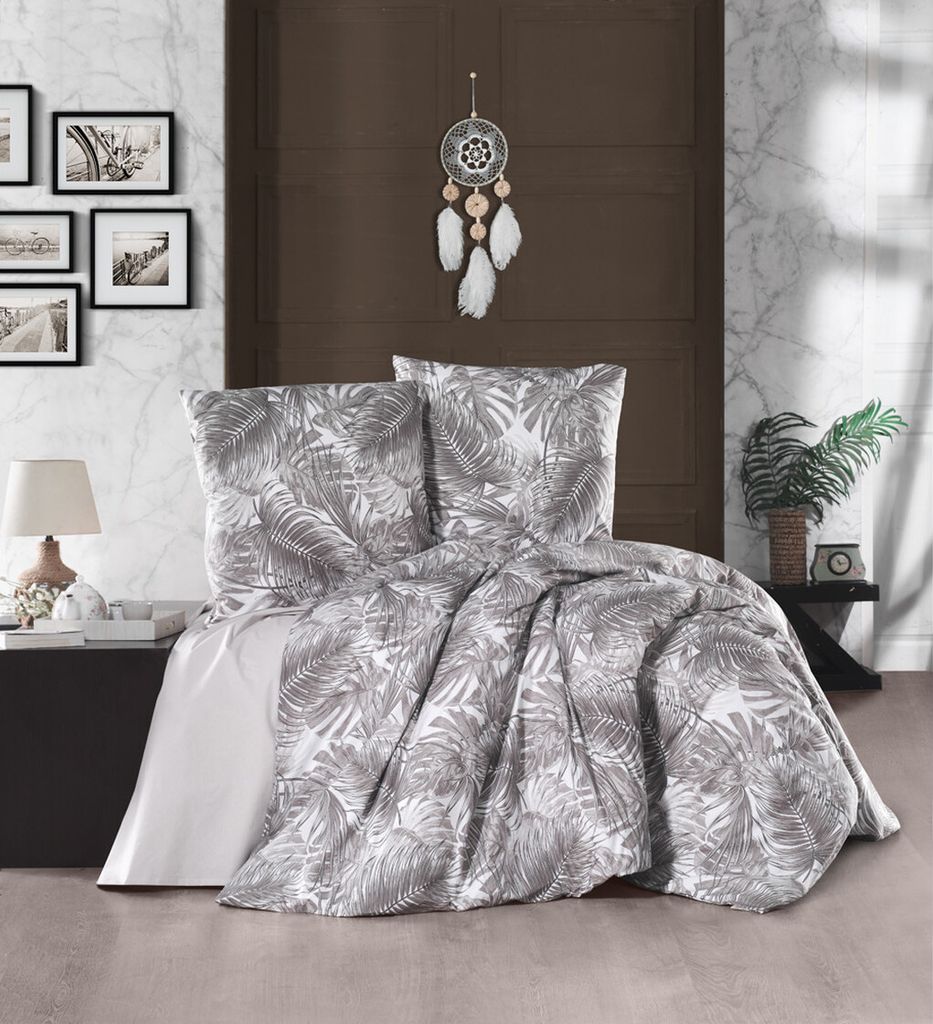 Geometrisches Bettwäsche-Set 200x200 Cm – Wendbar, Mit Kissenbezügen, Für Doppelbett