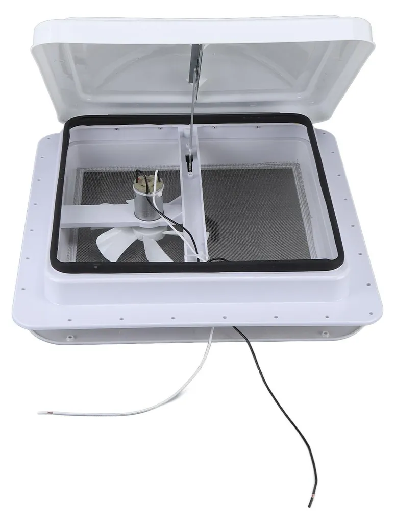 Lanterneau RV 14 Pouces 12V à Flux Réversible pour Ventilation de Toit Cargo