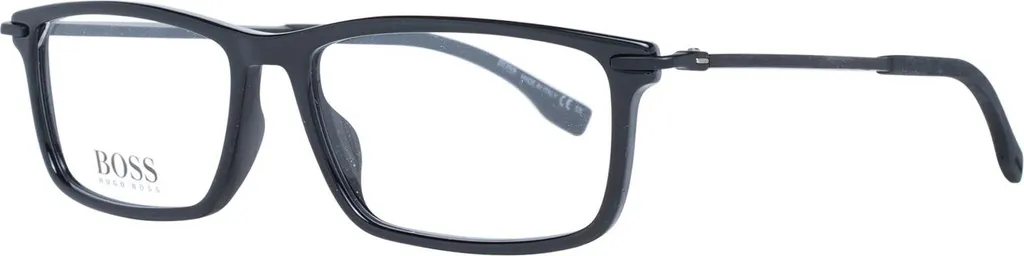 Monture optique homme noire Hugo Boss BOSS 1017 rectangulaire 55mm