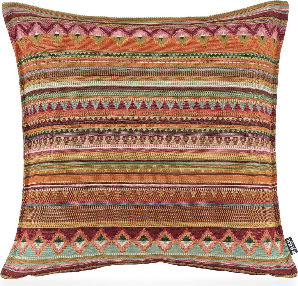 H.O.C.K. Berto Outdoor Kissen mit Biese 50x50cm col. 1 terra multi sun boho