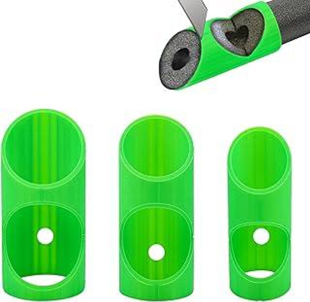 3 Stück Rohrisolierung Schneidehilfe, 40 45 55 mm Schaumstoff Rohrschneider, Schneidwerkzeug, für Wasserrohr Isolierung, Rohrisolierung Schaumstoff