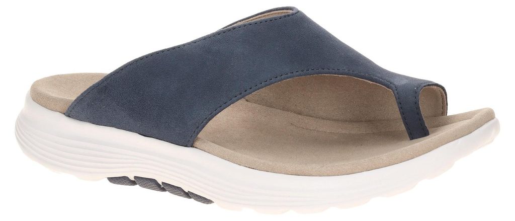 Gabor ROLLINGSOFT Damen Pantoletten - Zehentrenner Pantolette blau NEU