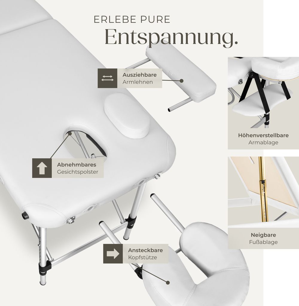 3zónový masážní stůl šířka 61 cm, čalounění 5 cm 210 x 95 x Obrázek produktu 4