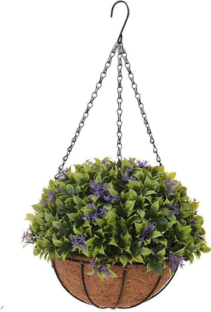 Plante artificielle tombante avec pot moderne - Suspension décorative