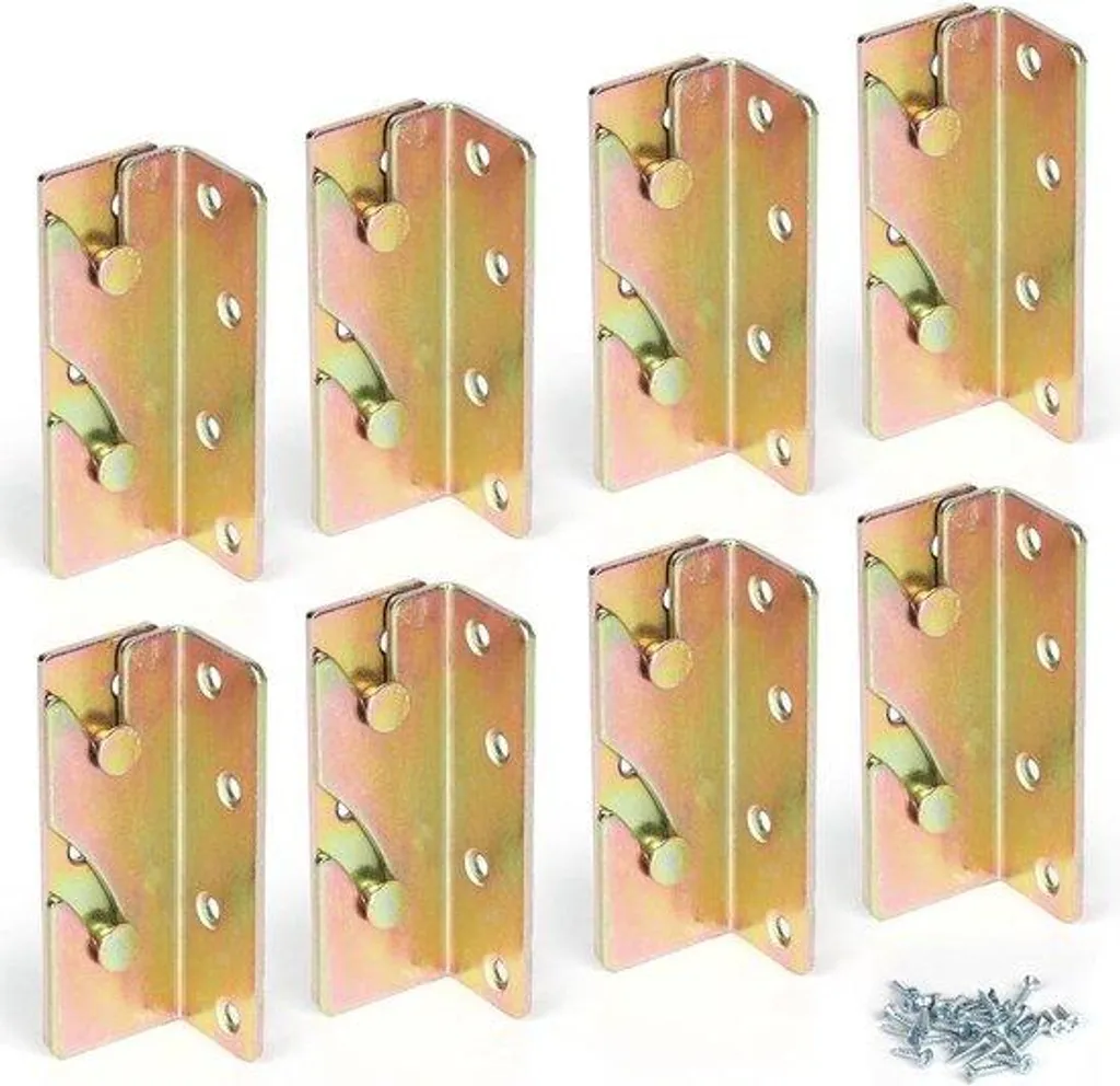 Réparer vos meubles avec ces raccords d'angle métalliques chromés (x8)