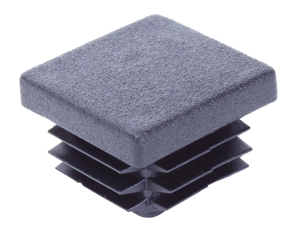 Chapeau de finition pour poteau carré noir 30x30 mm - Alberts 855840