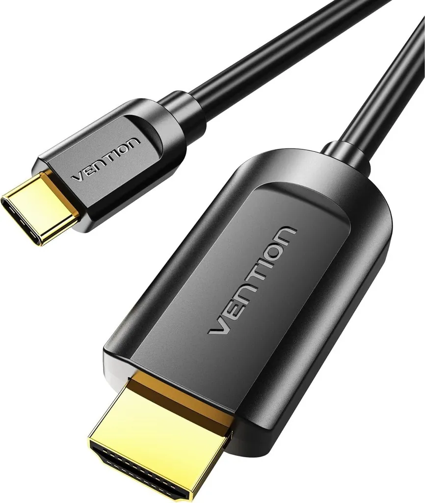 Vention Cavo Video USB-C a HDMI 4K 1.5 Metri | Elegante Nero Opaco