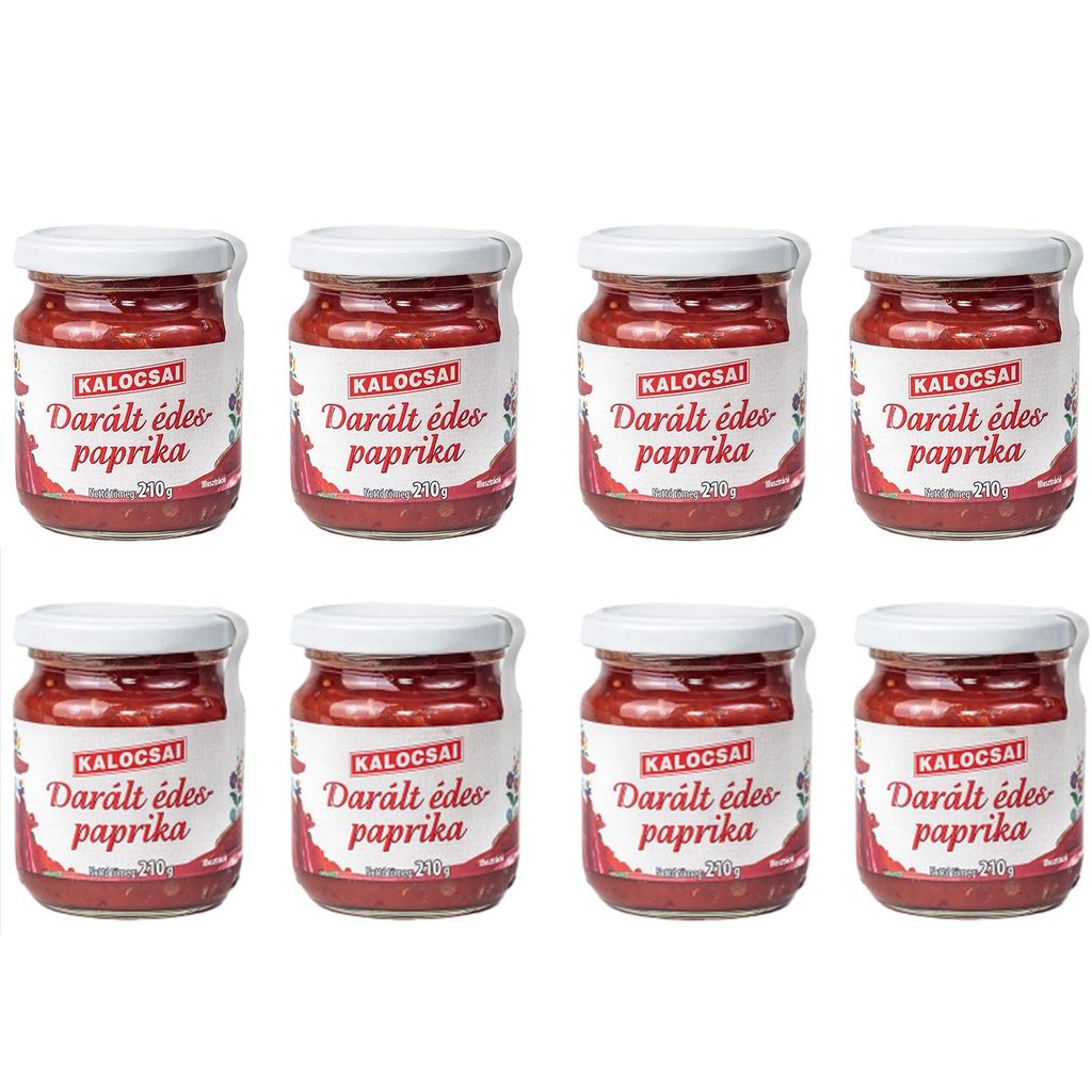 Kalocsai Daralt Edes Paprikamark 8er Vorteilspack (8x210g) - Original Ungarisch