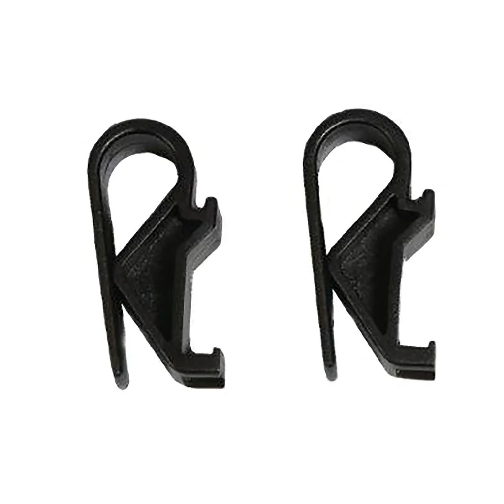 Basil Gancio Hook-On-System 16mm Nero per Borse Laterali - Set 2 Pezzi