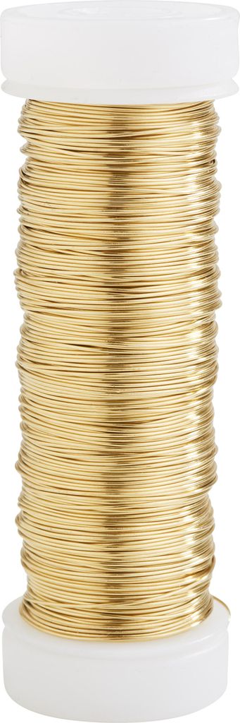 Kupferlackdraht, Ø 0,30mm, 50m, 30g Spule Goldfarben Produktbild 