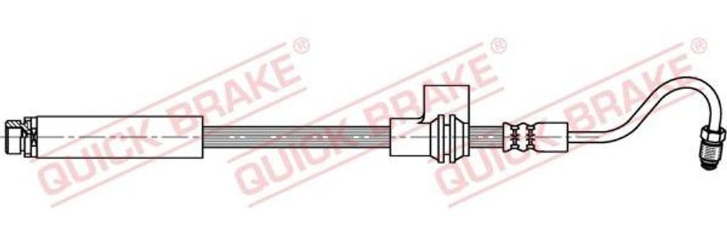 QUICK BRAKE 32.807 Bremsschlauch OE 1333956 kompatibel mit Fiesta