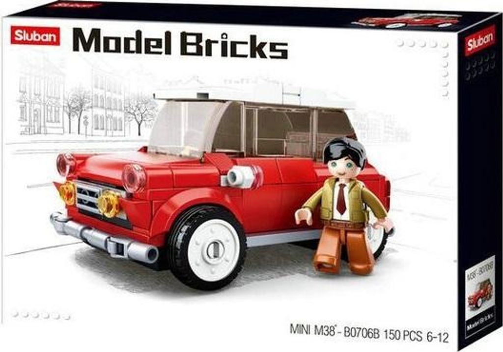 STAVEBNÍ KOSTKY SLUBAN MB Auto Mini Cooper 150 - B0706B Obrázek produktu 
