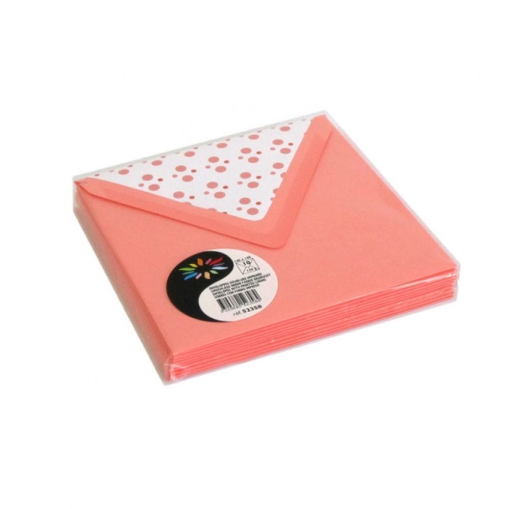 Clairefontaine MARIENKÄFER Umschläge litchi 140x140 mm 10 Stück