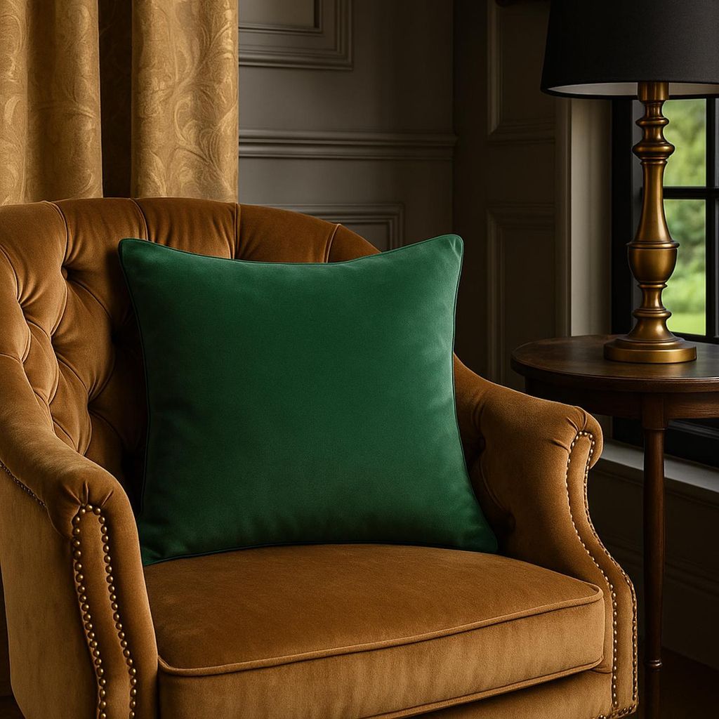 pad Kissenhülle Elegance dark-green 40 x 40 cm 100% Polyester Samt