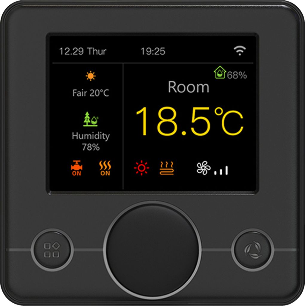Intelligenter WIFI-Thermostat mit buntem RGB-LCD-Display 3A Intelligenter Wasserheizungsthermostat Konstanter Temperaturregler fuer den Innenbereic...