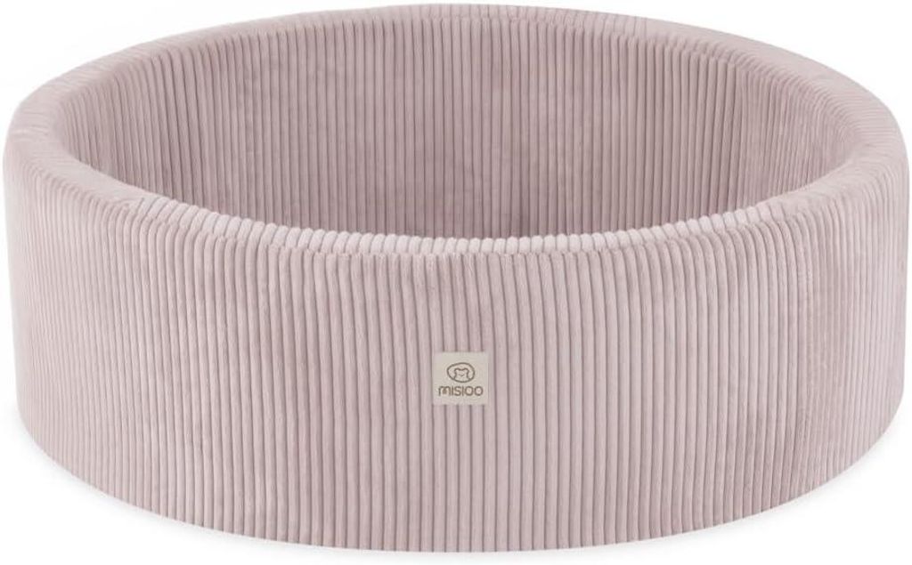 MISIOO Bällebad Baby - Rundes Schaumstoff Bällebad Ohne Bälle - 90x30cm - Freundliches Baby Ab 1 Jahr - Perfekt Für Kinder
