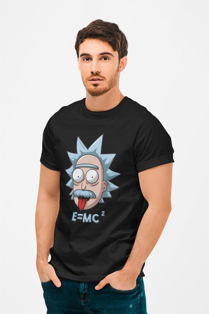 D&B Uni Polo MO00054 RickAndMorty Schwarz-Größe XL