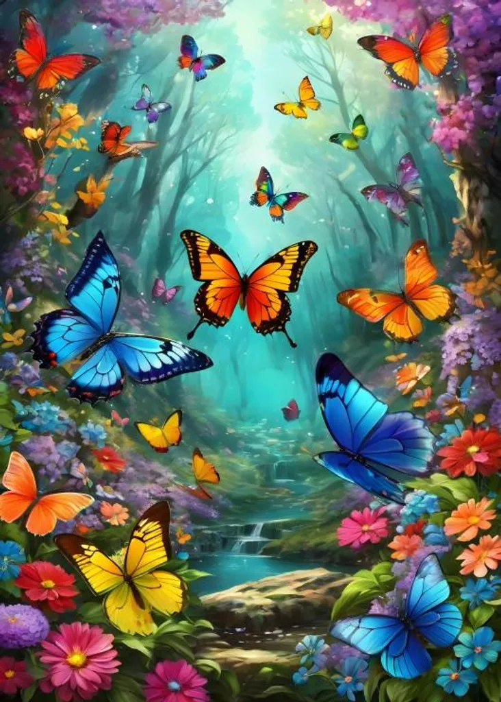 Alipson Puzzle Nuages de Papillons 500 pièces multicolores Jeu de pose