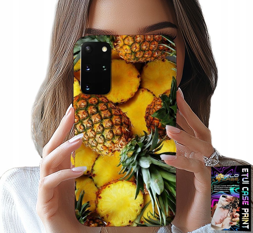 Etui Für Samsung Galaxy S20 Plus - Ananas Frucht Etui + Folie