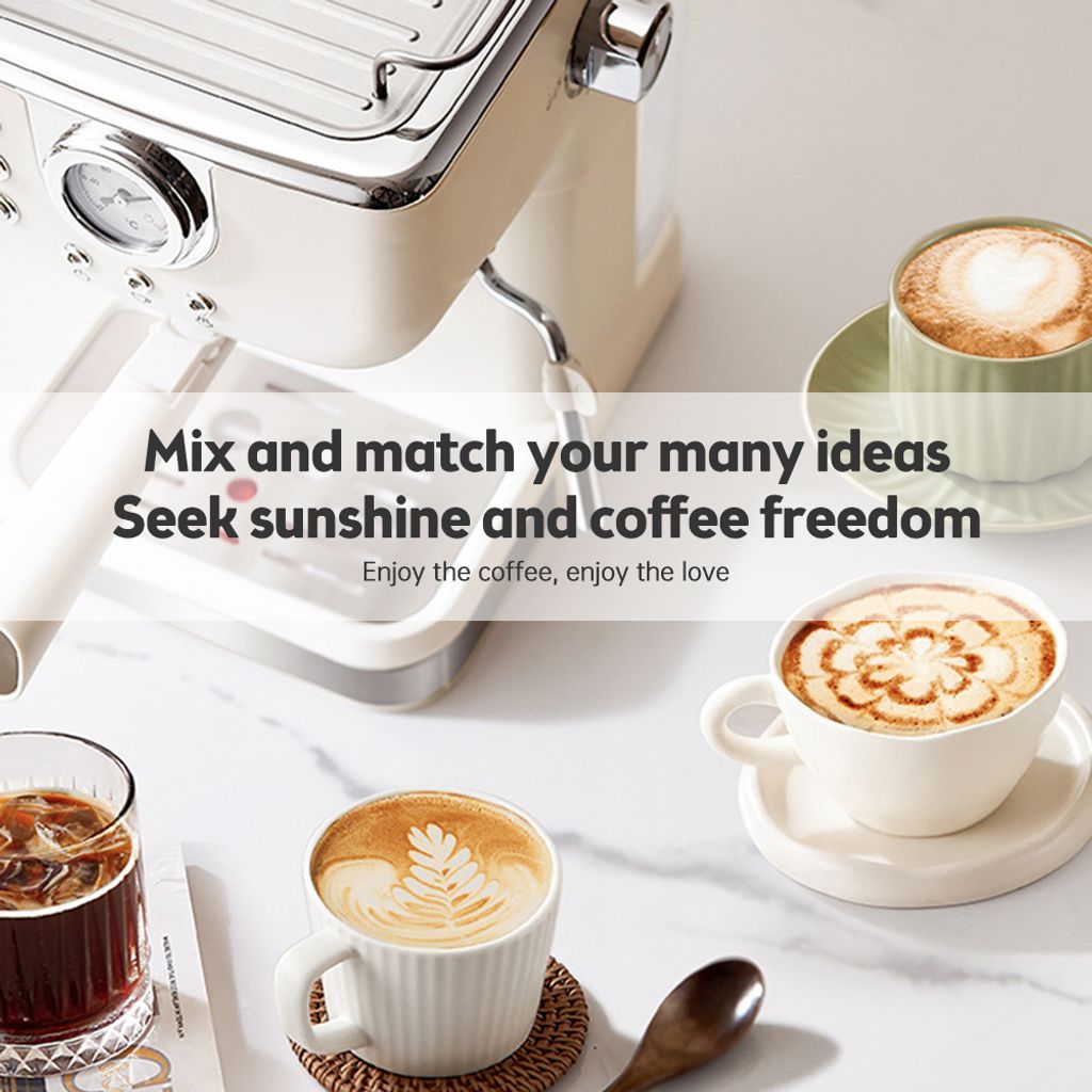 Espresso-Kaffeemaschine, 20 Bar, Edelstahl-Espressomaschine Produktbild 11