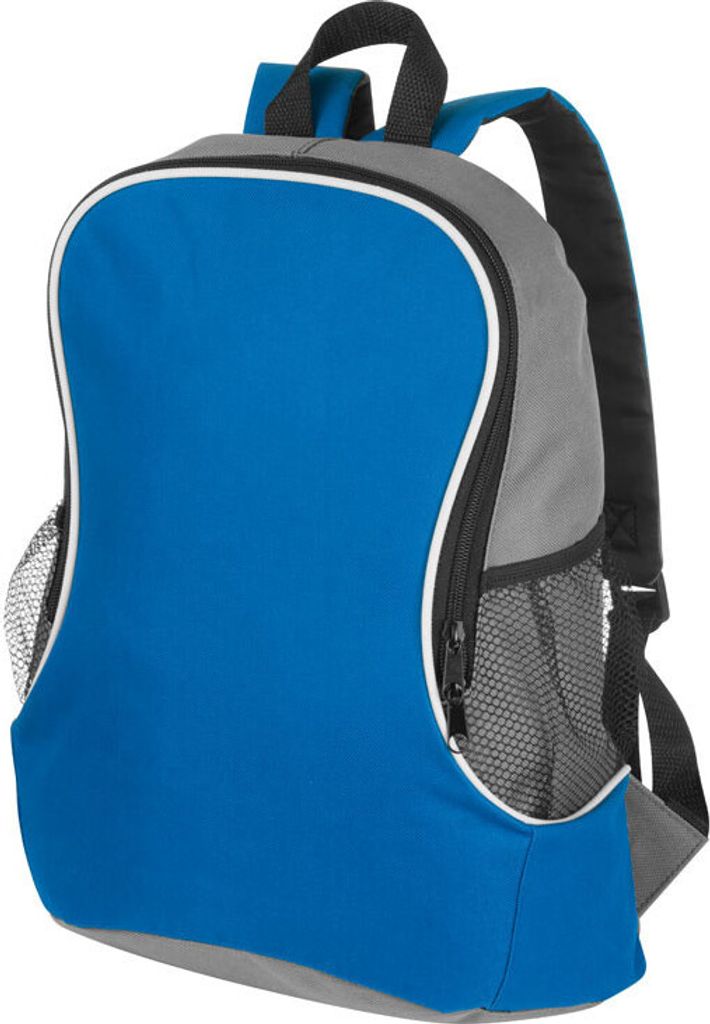 Rucksack mit Seitenfächern / aus Polyester / Farbe: blau Produktbild 