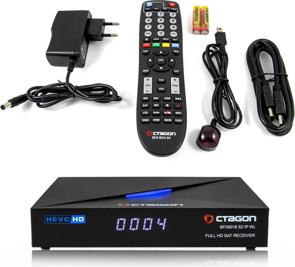 Decoder Octagon SFX6018 S2+IP WL 150Mbit WiFi - Ricevitore DVB-S2 HEVC - 17