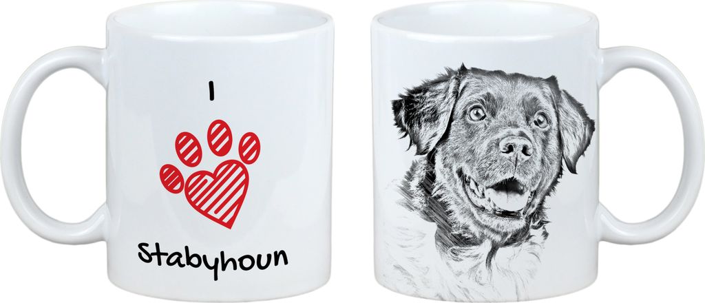 Stabyhoun, Friesischer Vorstehhund, Stabijhoun - Tasse mit Hund, entzückende Tasse mit Grafik, Geschenk mit Ihrem Foto von der Marke Art-Dog