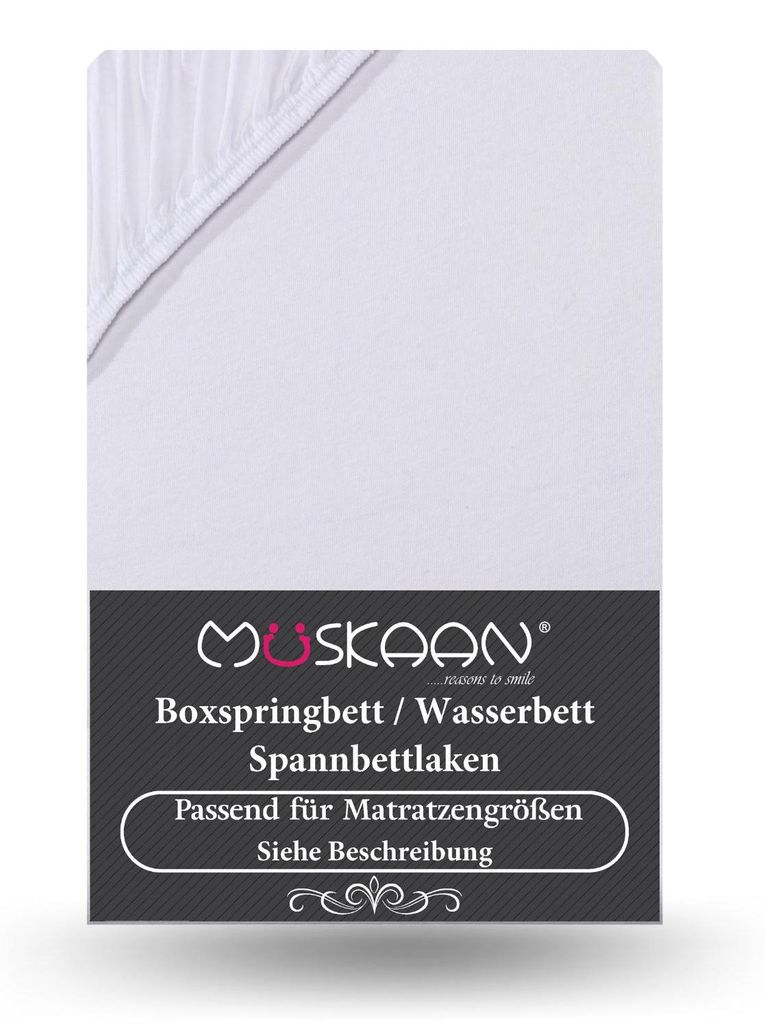 Premium Jersey Spannbettlaken 180x200 cm - 200x220 cm + 40 Produktbild 