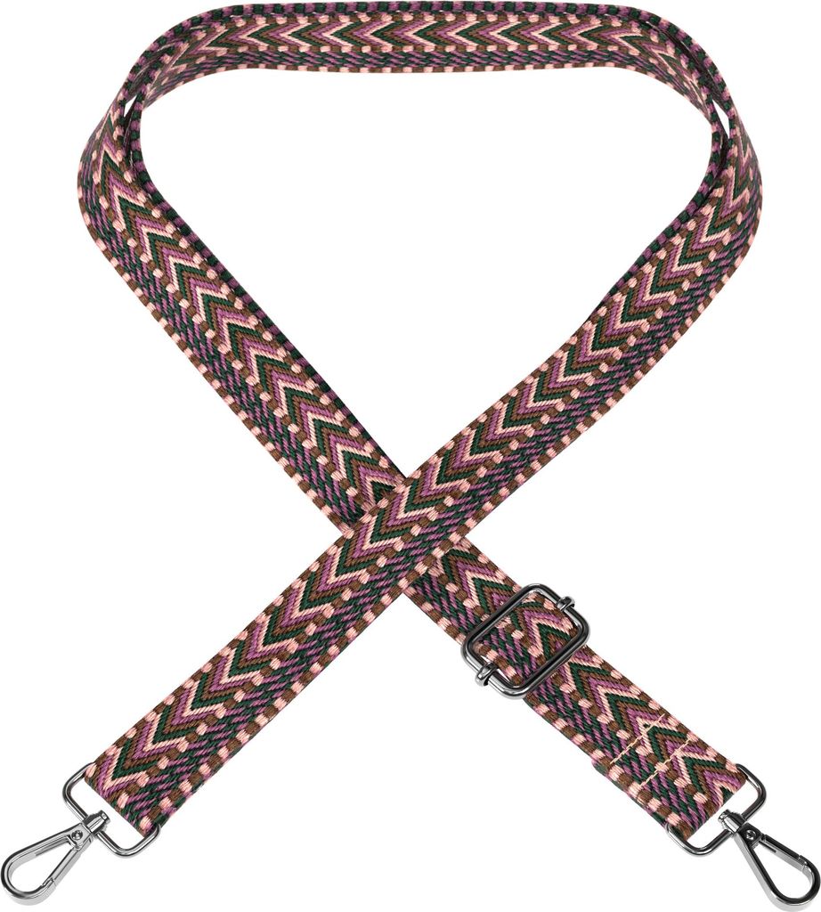 EAZY CASE - Verstellbarer Taschengurt, Ersatz Schultergurt für Handtaschen, Umhängeband mit Karabiner in Silber, breiter Taschenriemen für Tasch...