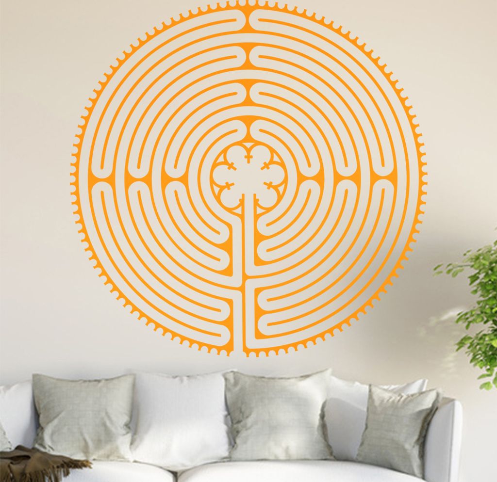 Irrgarten I Wandtattoo in 6 Größen - Wandaufkleber Wall Sticker - Dekoration, Küche, Wohnzimmer, Schlafzimmer, Badezimmer