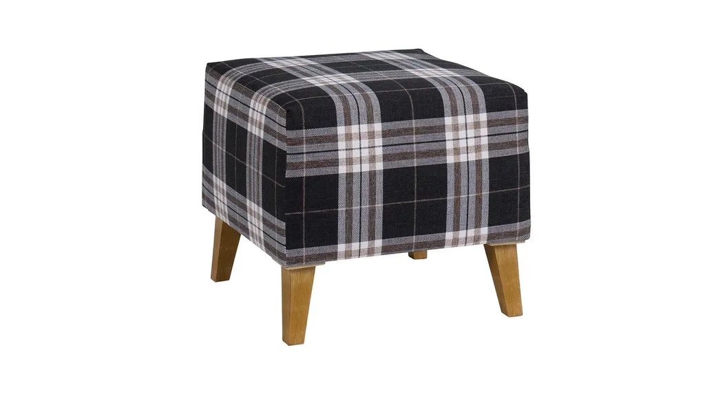 Tabouret MURIEL Ergonomique Gris et Noir - Stable et Facile à Monter