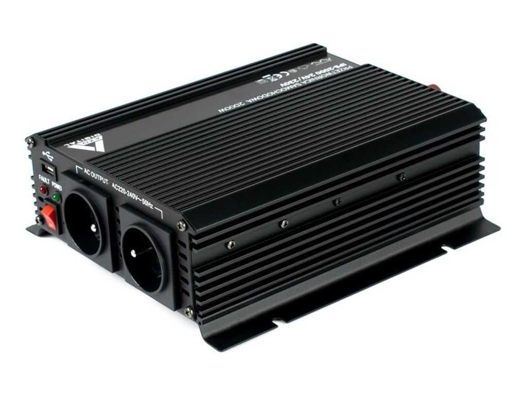 Azo spanningsomvormer 24/230V, model IPS-2000 Productafbeelding 