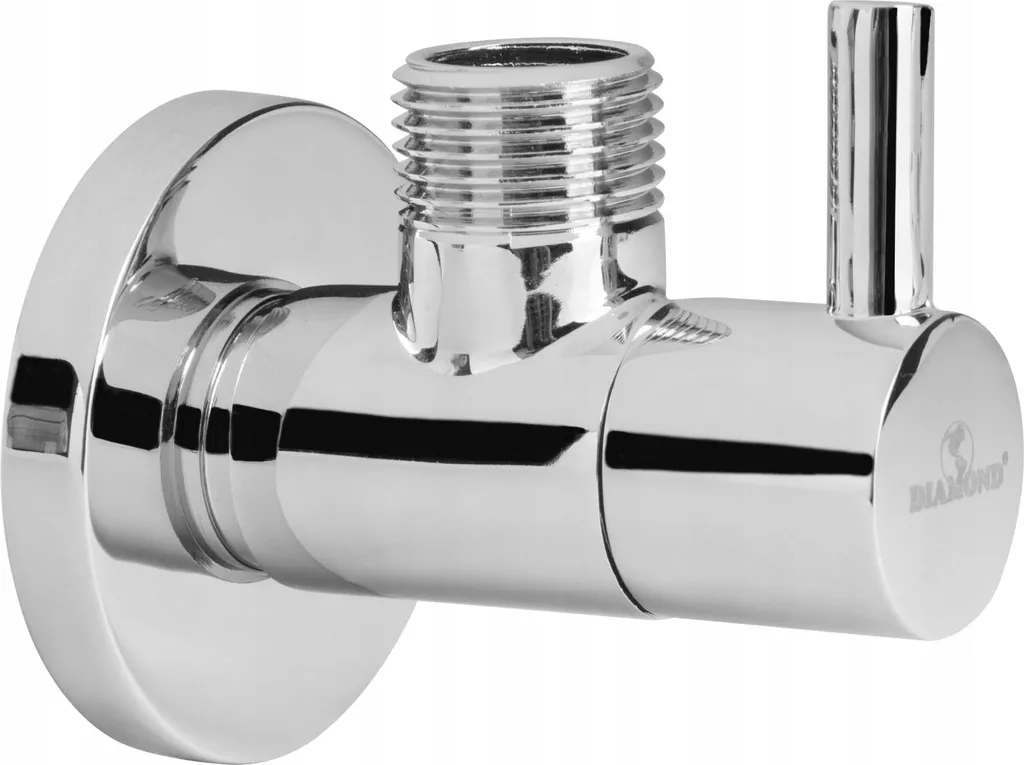 Valvola a Squadra 1/2x1/2 Testa Ceramica Cromo - Rubinetto Sottolavabo