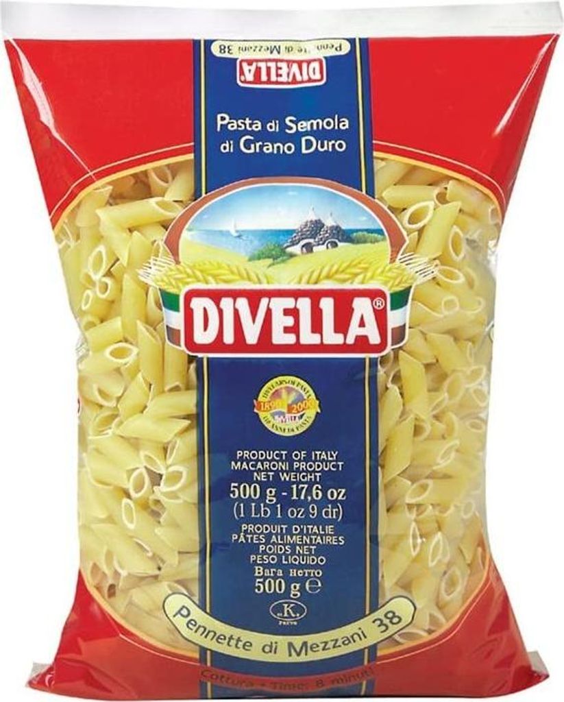Divella 038 Pennette Di Mezzani Gr.500