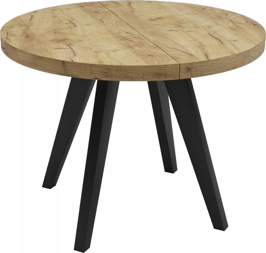 Klappbarer runder Tisch mit dicken Beinen CRAFT Ø100/200