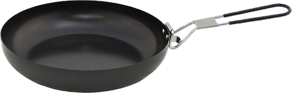 FoxOutdoor Bratpfanne, mit Klappstiel,Durchmesser 24 cm, Höhe 5 cm