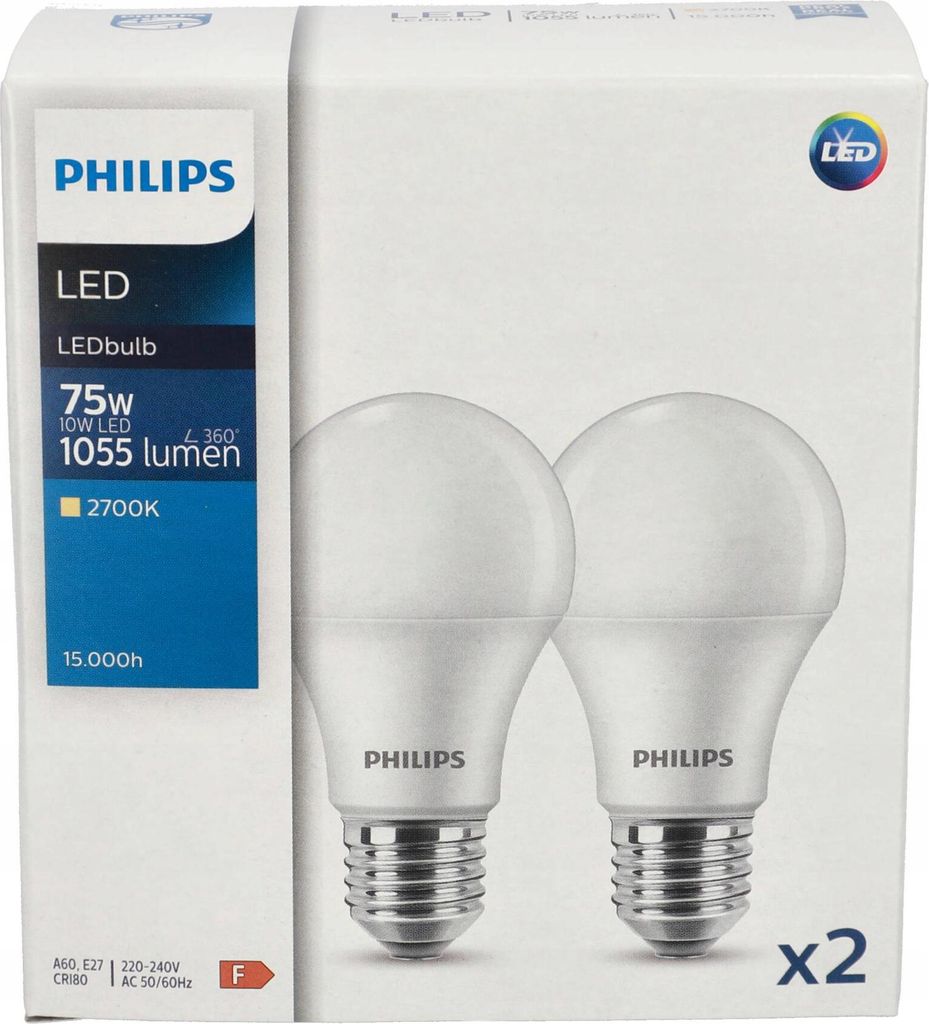 LED-Glühbirne 10 W E27 Warmweiß 2 Stück Produktbild 
