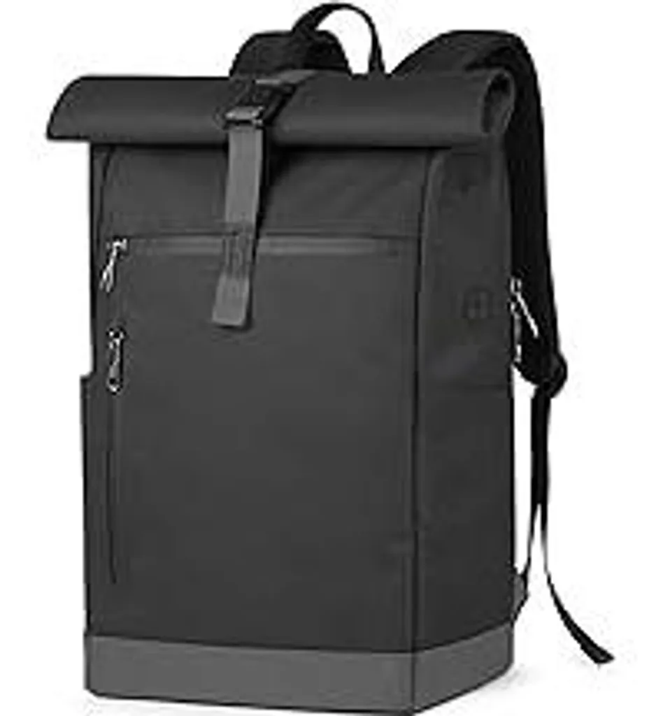 Inateck Zaino Bicicletta e Tempo Libero: Stile Nero RollTop Elegante