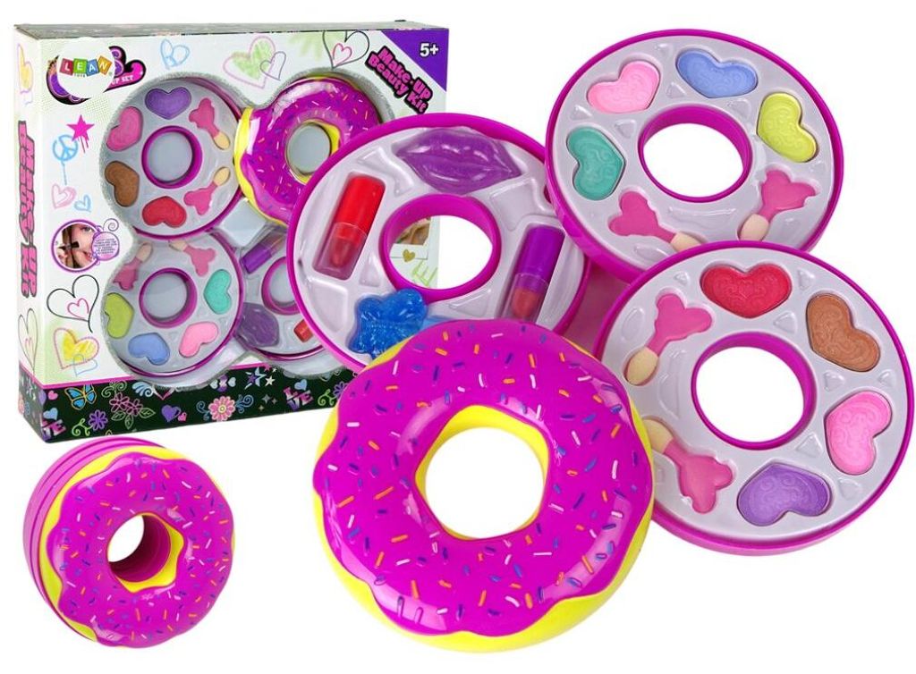 Leantoys Donut Lidschatten-Lippenstift-Palette für Kinder Produktbild 